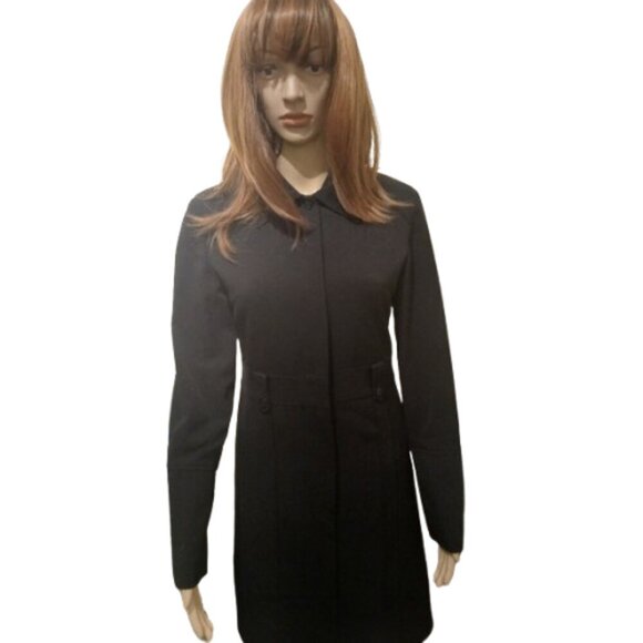 Kenzie Trench Coat fully lined black Size 2 - Picture 1 of 7
